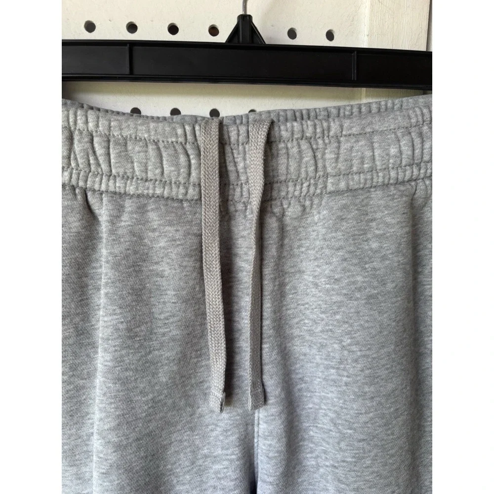 Nike Sweatpants Jogger Elastic Waist Gray Men's Small Rear Snap Pocket Logo